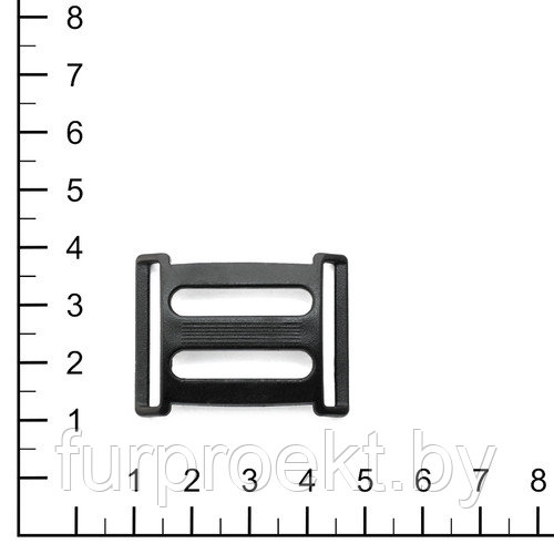 Пряжка 25мм R 0011 (MF 6885) черн (25х25мм)