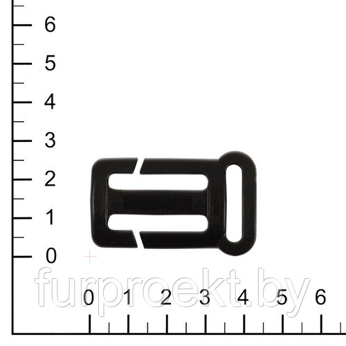 Пряжка 25мм R 0042 (25х20мм) черн