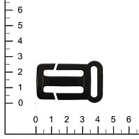 Пряжка 25мм R 0042 (25х20мм) черн