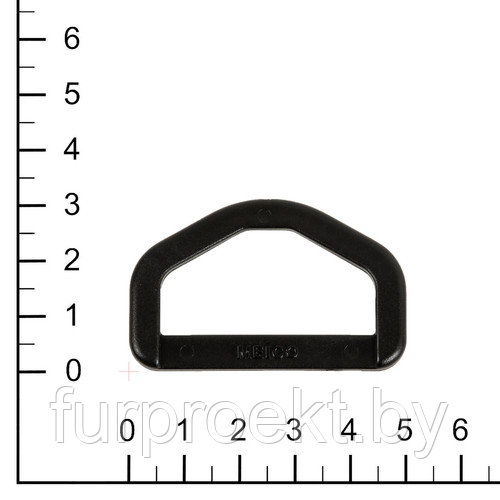 Полукольцо 40мм H 6004 черн.