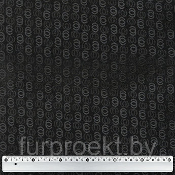 Жаккард вспененный PVC черный 322 полиэстер 0,7мм жаккард WZ 33 С