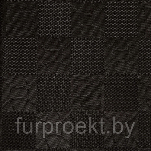 Жаккард вспененный PVC черный 322 блест. полиэстер 0,7мм жаккард Z1501 - фото 1 - id-p153888968