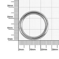 Кольцо №17 разъемн 3,5/19/29 мм никель роллинг D