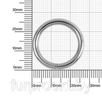 Кольцо №17 разъемн 3,5/19/29 мм никель роллинг D