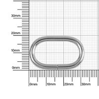 Кольцо овальное 25х12,93мм (3,63мм) никель роллинг (2023(25)) D