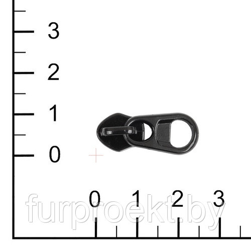 Бегунок № 5 coating black на витую молнию 11163 2,5