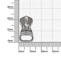 Бегунок 763 никель полир тип 5 на метал молнию (для вида К) (1224) X
