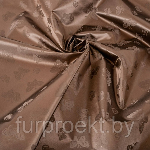 Ткань Жаккард 70D PU 301 коричневый темный (SH7BB)