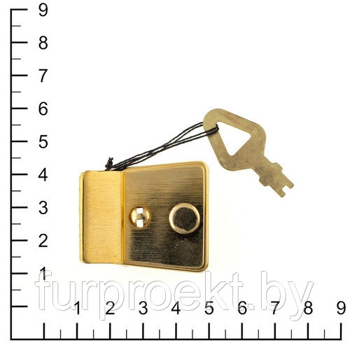 Замок К 3086 золото брашинг (19)