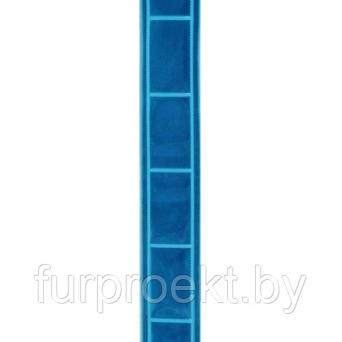 Лента светоотражающая 20 мм синяя R1004  квадрат