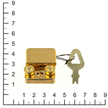 Замок КА 0001 золото полированное (2)