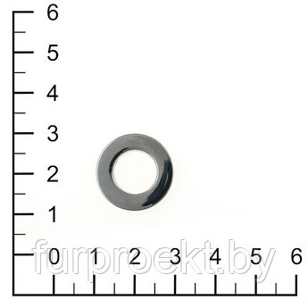 Кольцо литое 1274 10мм никель полир