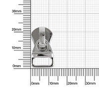 Бегунок 763 никель полир тип 5 на метал молнию (17871)
