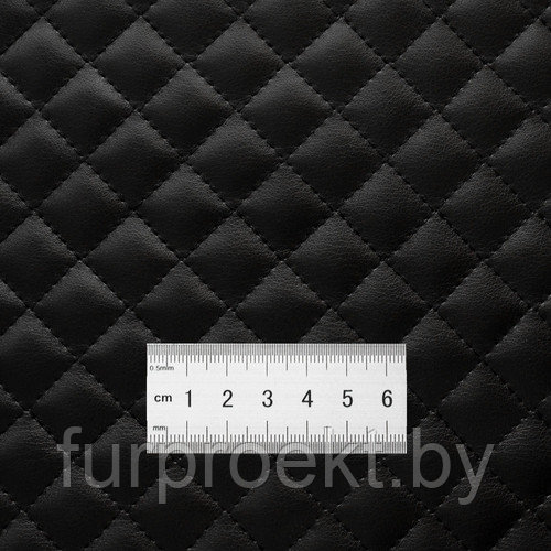EMBROIDERY Cell 18*18 черный полиуретан 1,9мм дублирована поролоном