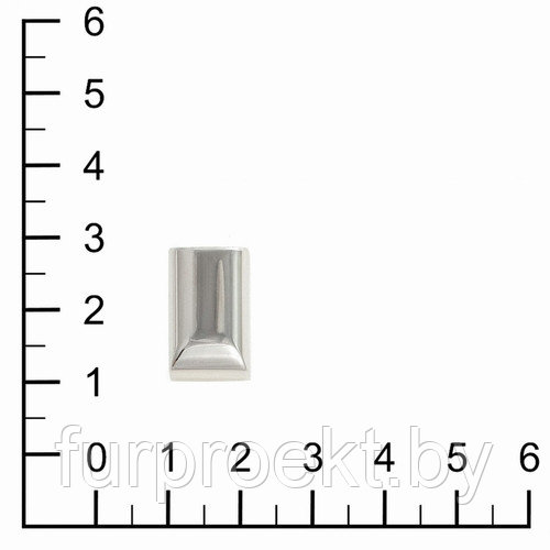 Наконечник на молнию N12 никель полир (0724)