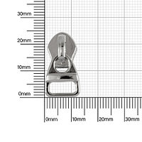 Бегунок 763 никель полир тип 5 на витую молнию (17871)