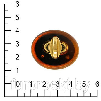 Застежка поворотная Р 4934 пластик+золото полированное (2)