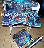 Комплект детской растущей мебели "Мстители". Детский столик и стульчик., фото 2
