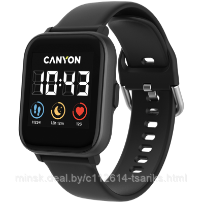 CANYON Smart watch, 1.4inches IPS full touch screen, with music player plastic body, IP68 waterproof, - фото 2 - id-p187759342