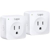 TP-Link Tapo P100 (2-pack), Mini Smart Wi-Fi Socket, Remote Control for Home Appliances, IEEE 802.11b/g/n,