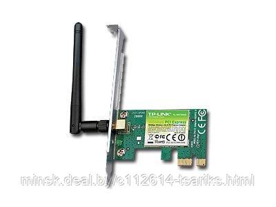 NIC TP-Link TL-WN781ND, PCI Express Adapter, 2,4GHz Wireless N 150Mbps, Detachable Omni Directional Antenna 1 - фото 1 - id-p187759378