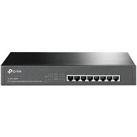 TP-Link 8-Port Gigabit PoE+ Switch, 8 Gigabit RJ45 Ports, 802.3at/af, 126W PoE Power, 1U 13-inch