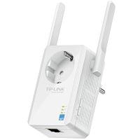 Repeater TP-Link TL-WA860RE, 300Mbps Wireless N Wall Plugged Range Extender with AC Passthrough, QCA(Atheros),