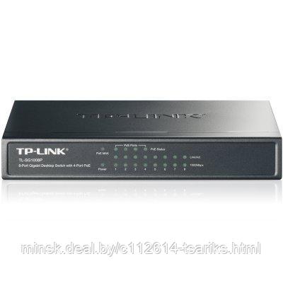 TP-Link TL-SG1008P 8-Port Gigabit Desktop Switch with 4-Port PoE+, 64W PoE Power supply, Supports PoE power up - фото 1 - id-p187759171