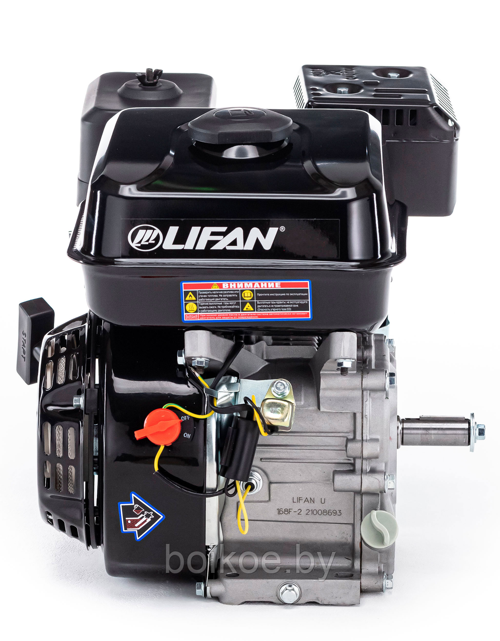 Двигатель Lifan 168F-2M (6,5 л.с., шпонка 20 мм) - фото 3 - id-p187762739