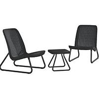 Набор уличной мебели Rio Patio set, (графит, коричневый)