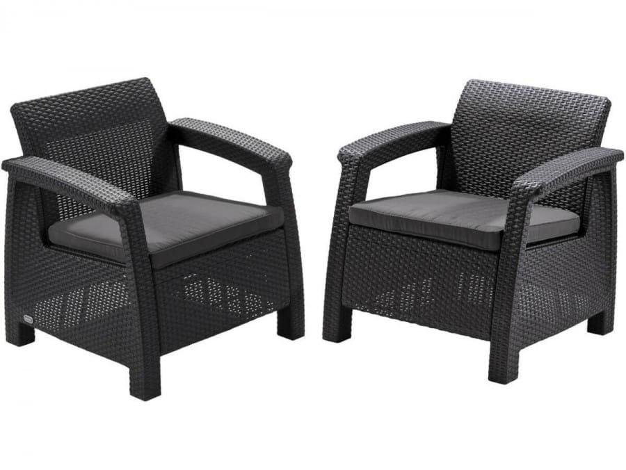 Набор уличной мебели CORFU II DUO, графит