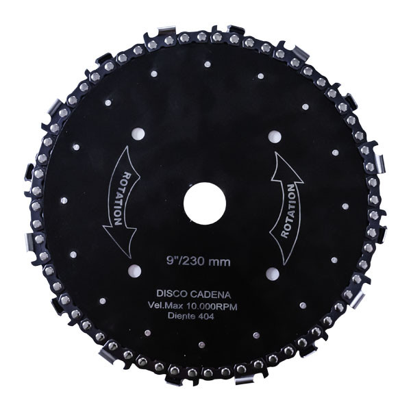 З/Ч Пильный диск с цепью для мотокосы 9"/230