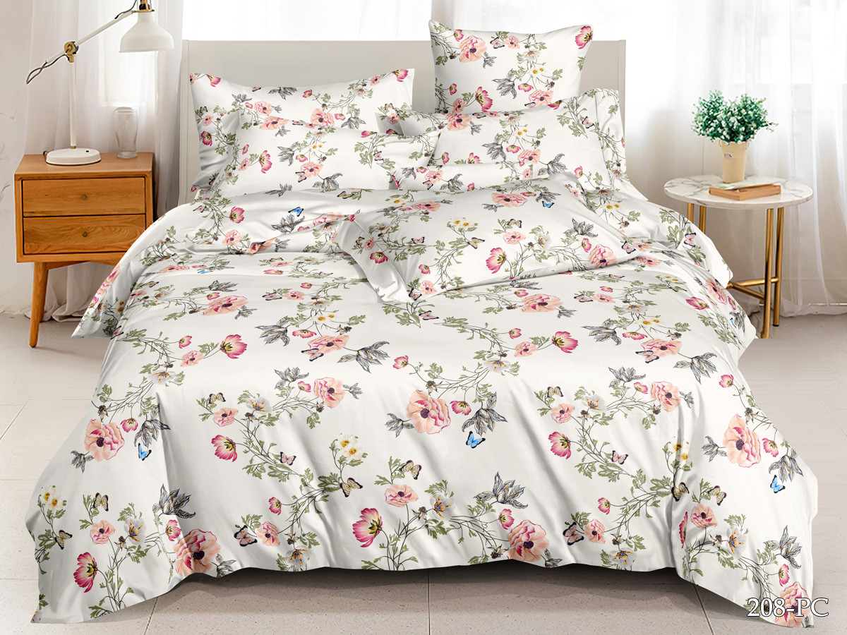 Постельное белье поплин Cleo "Pure cotton" 1,5 сп. 15/208-PC