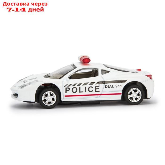 Машина металлическая "Полиция", инерционная, свет и звук, масштаб 1:43 - фото 3 - id-p187744428