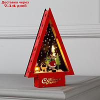 Фигура световая "Треугольничек с оленем", 22.5х14х4, ААА*2, 6LED, Т/БЕЛЫЙ