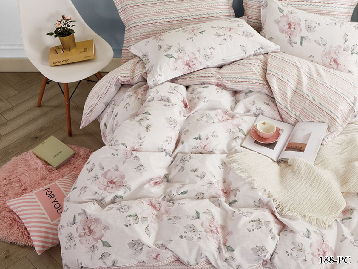 Постельное белье поплин Cleo "Pure cotton" дуэт 41/188-PC