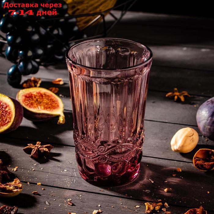 Набор стаканов "Ла-Манш", 350 мл, 6 шт, цвет розовый - фото 3 - id-p187747825