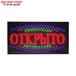 Вывеска светодиодная LED "Открыто"