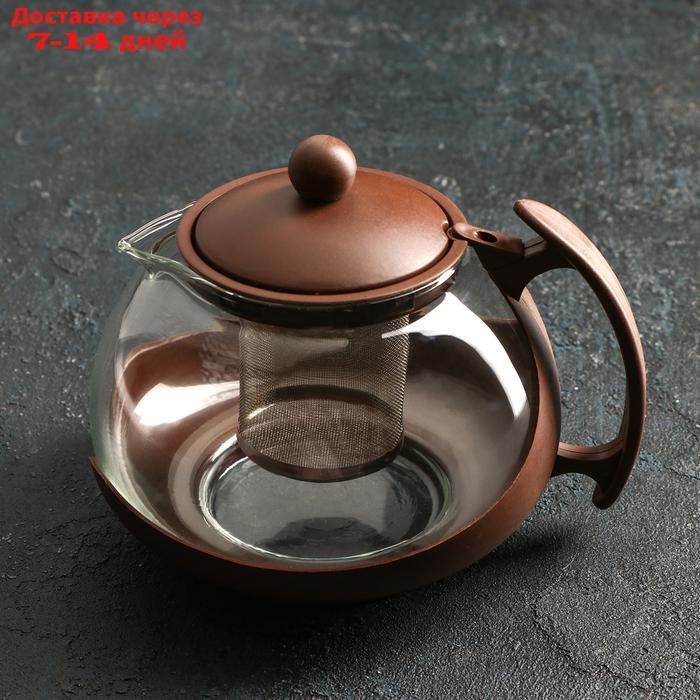 Чайник заварочный "Фантазия", с металлическим ситом, 1,25 л, цвет МИКС - фото 1 - id-p187746916