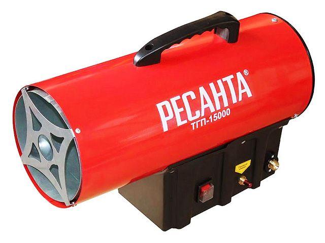 Нагреватель воздуха газовый (пушка) ТГП-15000 Ресанта (15 КВт, расход газа 1,2кг/час, нагрев прямой - фото 1 - id-p187765787