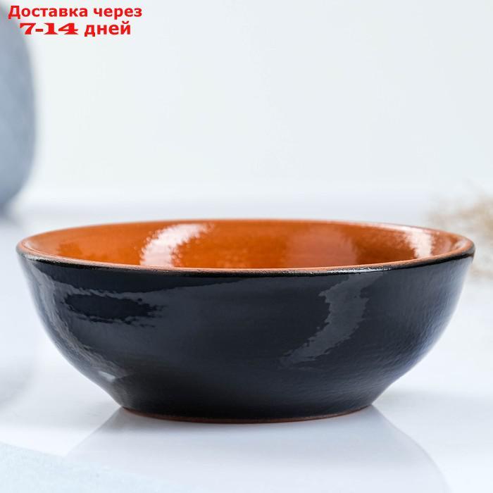 Набор посуды "Вятская керамика" 2,5л + 4х0,5л + деревянная ложка, черный - фото 5 - id-p187751823