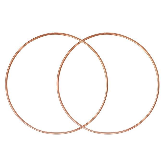 Серьги-кольца "Крупные", d=5,5см, позолота