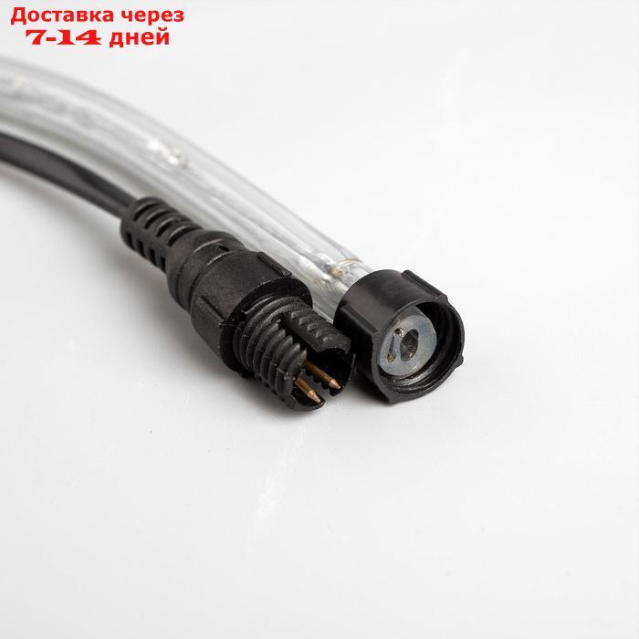 LED шнур 10 мм, круглый, 20 м, чейзинг, 2W-LED/м-24-220V, с контр. 8р, ЖЕЛТЫЙ - фото 6 - id-p187746057