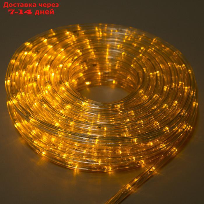 LED шнур 10 мм, круглый, 20 м, чейзинг, 2W-LED/м-24-220V, с контр. 8р, ЖЕЛТЫЙ - фото 8 - id-p187746057