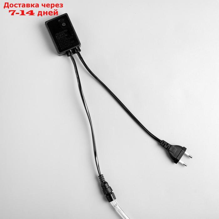 LED шнур 10 мм, круглый, 10 м, чейзинг, 2W-LED/м-24-220V, с контр. 8р, ЗЕЛЕНЫЙ - фото 7 - id-p187746063