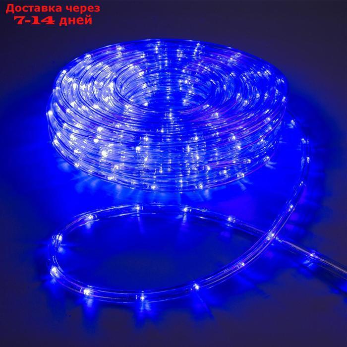 LED шнур 10 мм, круглый, 20 м, чейзинг, 2W-LED/м-24-220V, с контр. 8р, СИНИЙ - фото 1 - id-p187746069