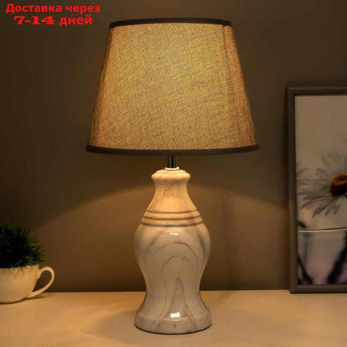 Настольная лампа 32153/1 E14 40Вт белый 22х22х39 см - фото 3 - id-p187745210