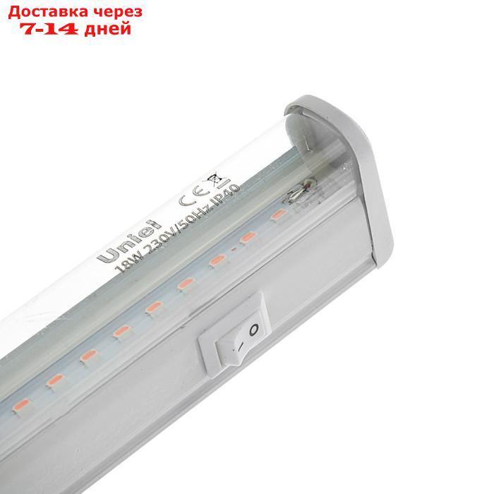 Светильник светодиодный для растений Uniel, 18 Вт, IP40, 560 мм, спектр для рассады, белый - фото 4 - id-p187746136