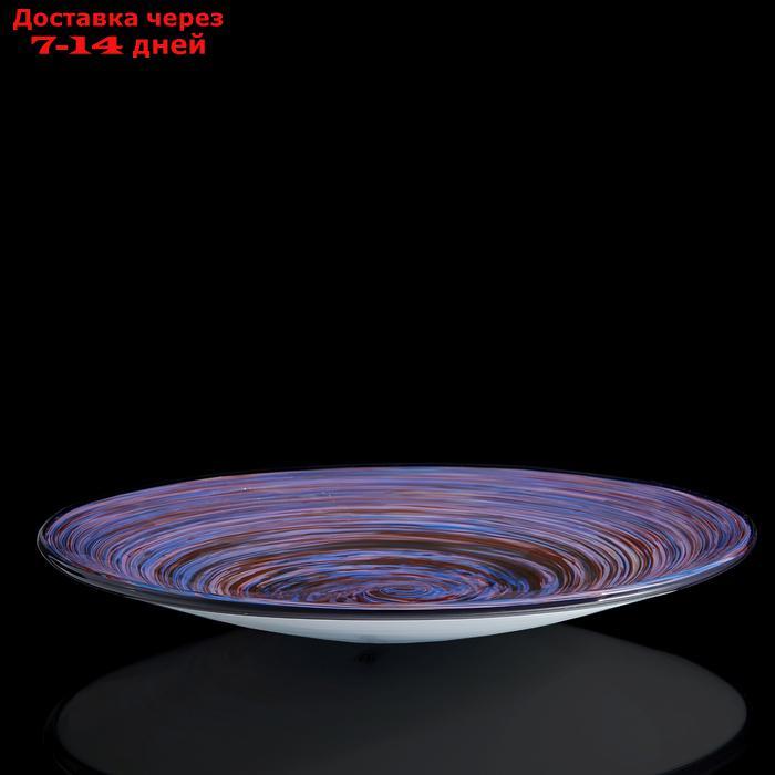 Блюдо интерьерное "Milan Glass", синяя - фото 2 - id-p187747111
