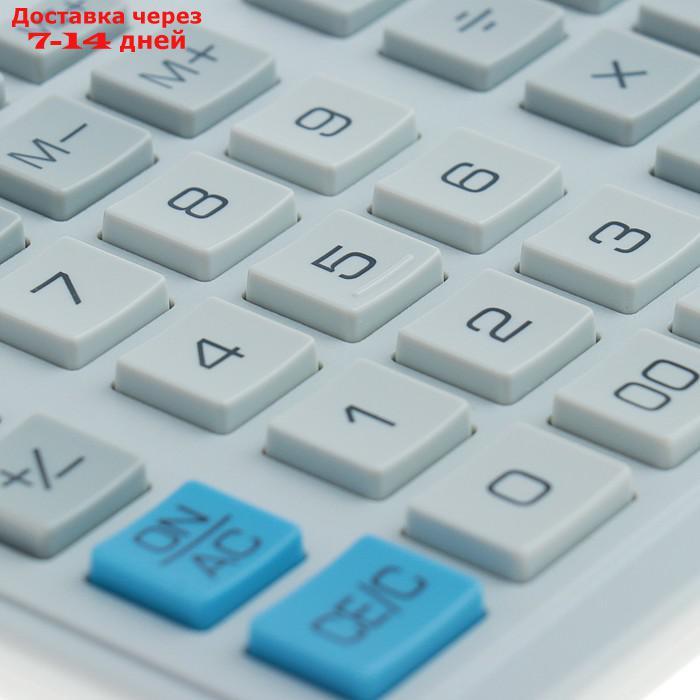 Калькулятор настольный 12-разрядный SDC-888XWH, 158*203*31мм, двойное питание, белый - фото 3 - id-p187745295
